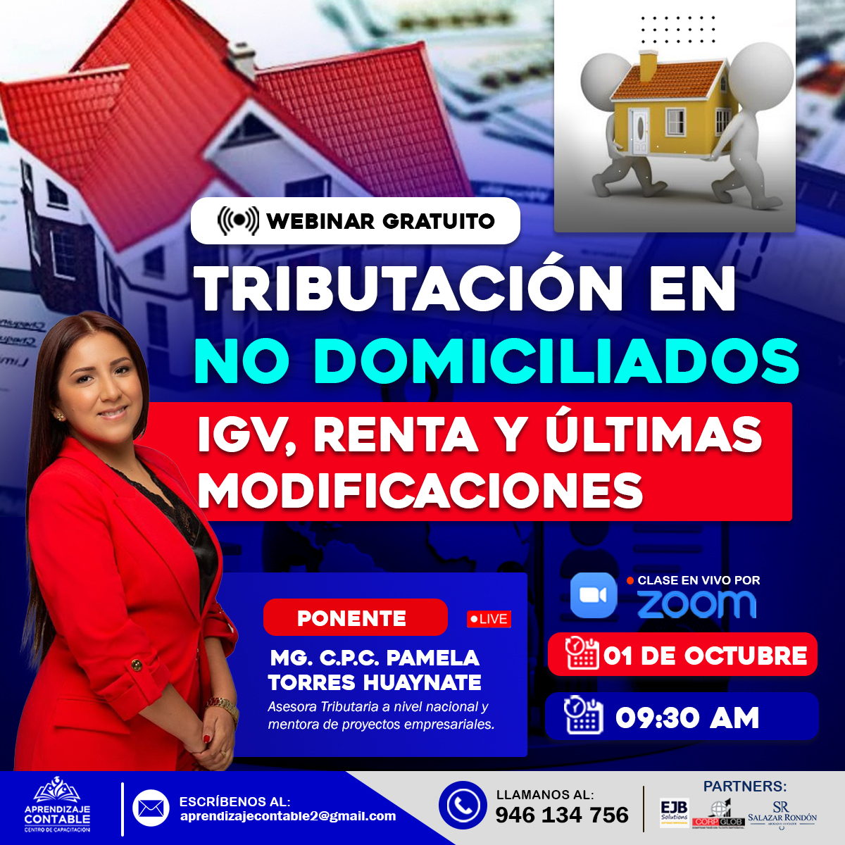 Webinar TRIBUTACIÓN EN NO DOMICILIADOS (IGV, Renta y últimas modificaciones)